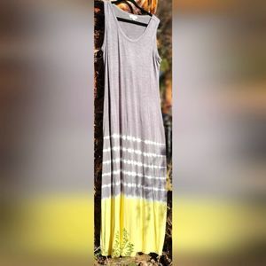 BREEZY Flowing y2k hippie boho sleeveless t shirt tie dye dress gorgeous